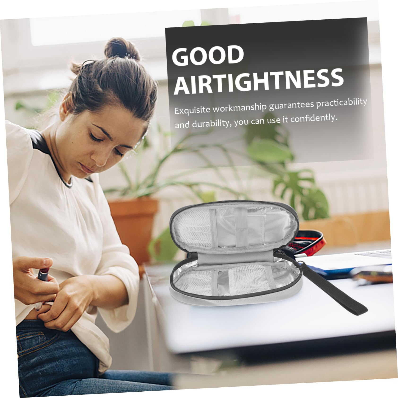 FOMIYES Insulation Bag Portable Case Self-cooling Feature Pen Cooler for Travel