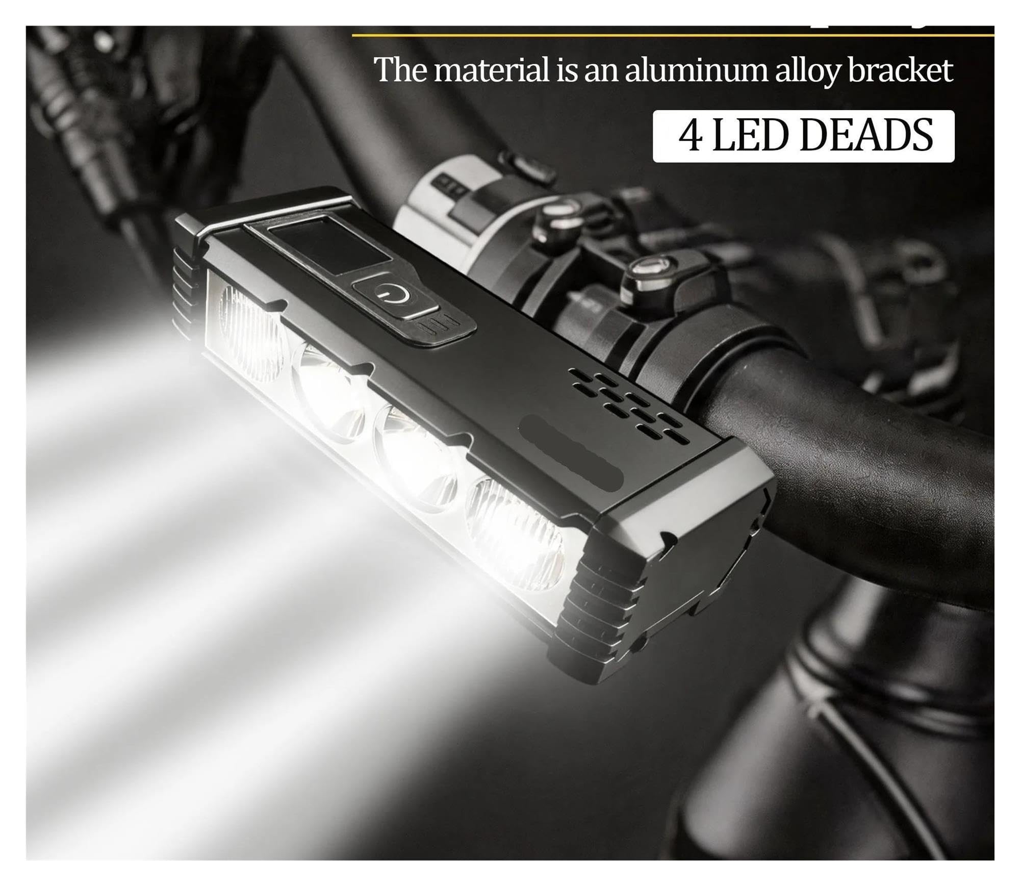 1 luz LED for Bicicleta de 4 Unidades, 2000 mAh.