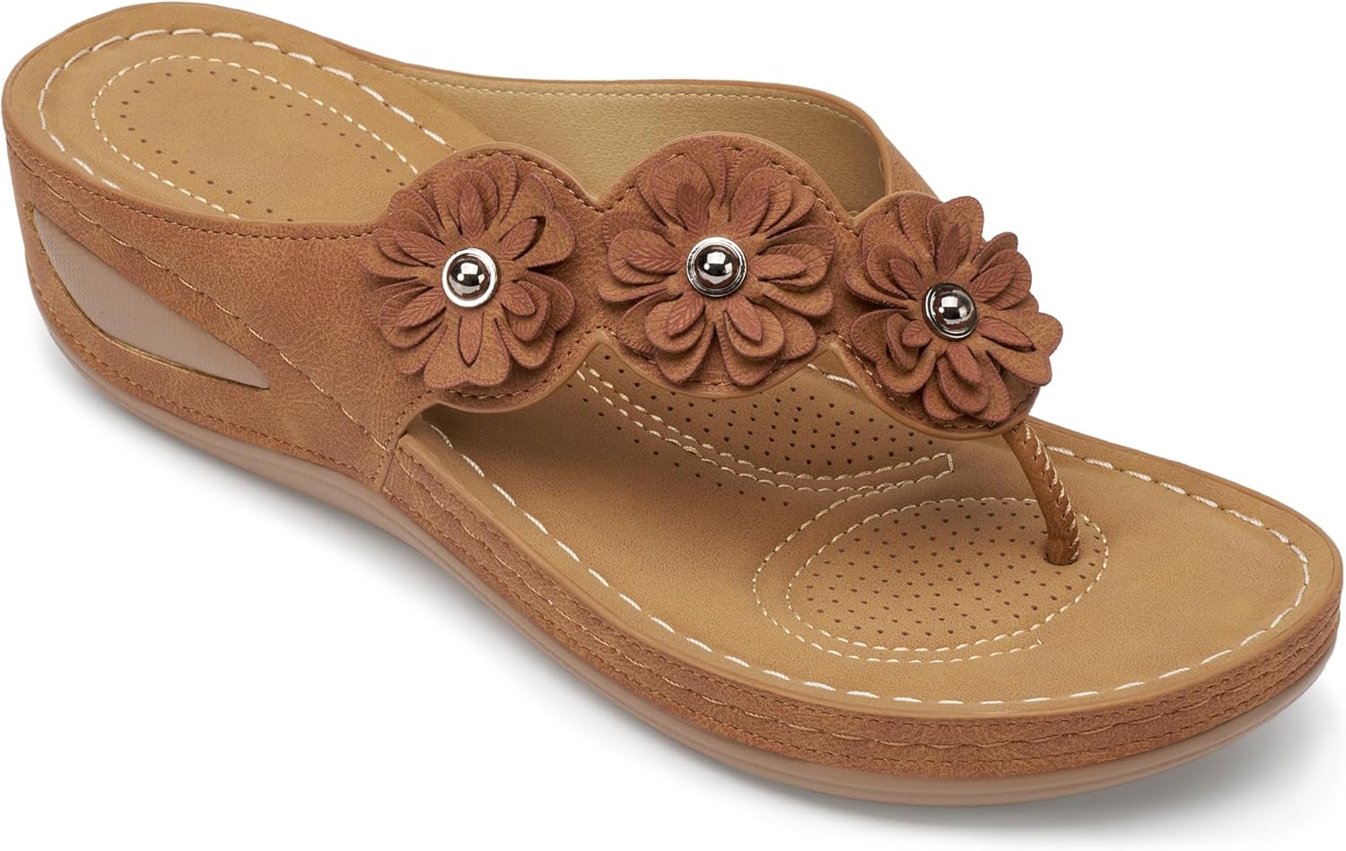 FUDYNMALC Sandals for Women Wedge Shoes: Summer All-Day Comfort Walking Platform Flip Flops 2026 for Casual Dressy