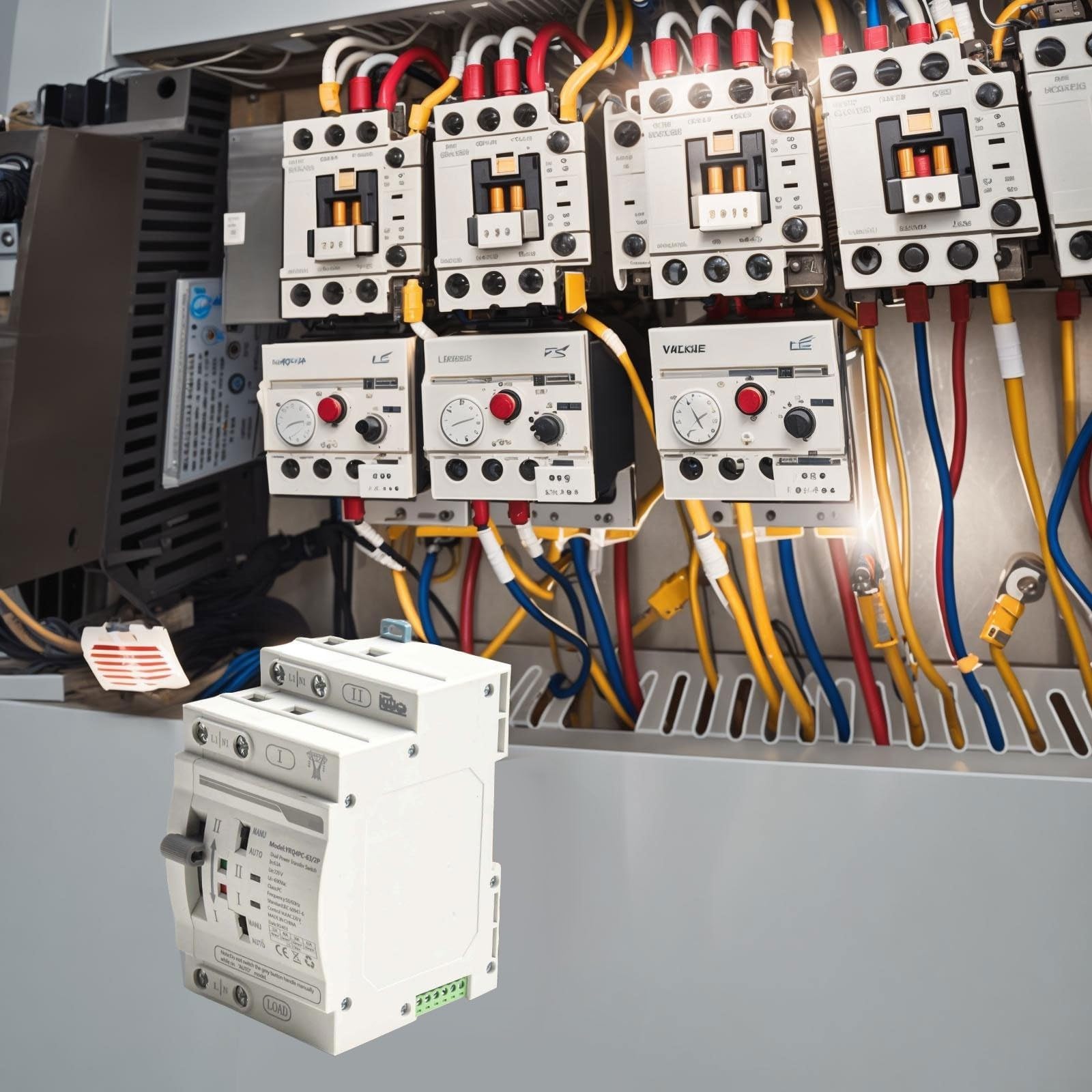 1PCS per ATS Dual Power Automatic Transfer Switch 3263A supporto di funzionamento stabile sotto frequenza 50/60Hz con tecnologia di commutazione di alimentazione sicura 220V (2P 63A)