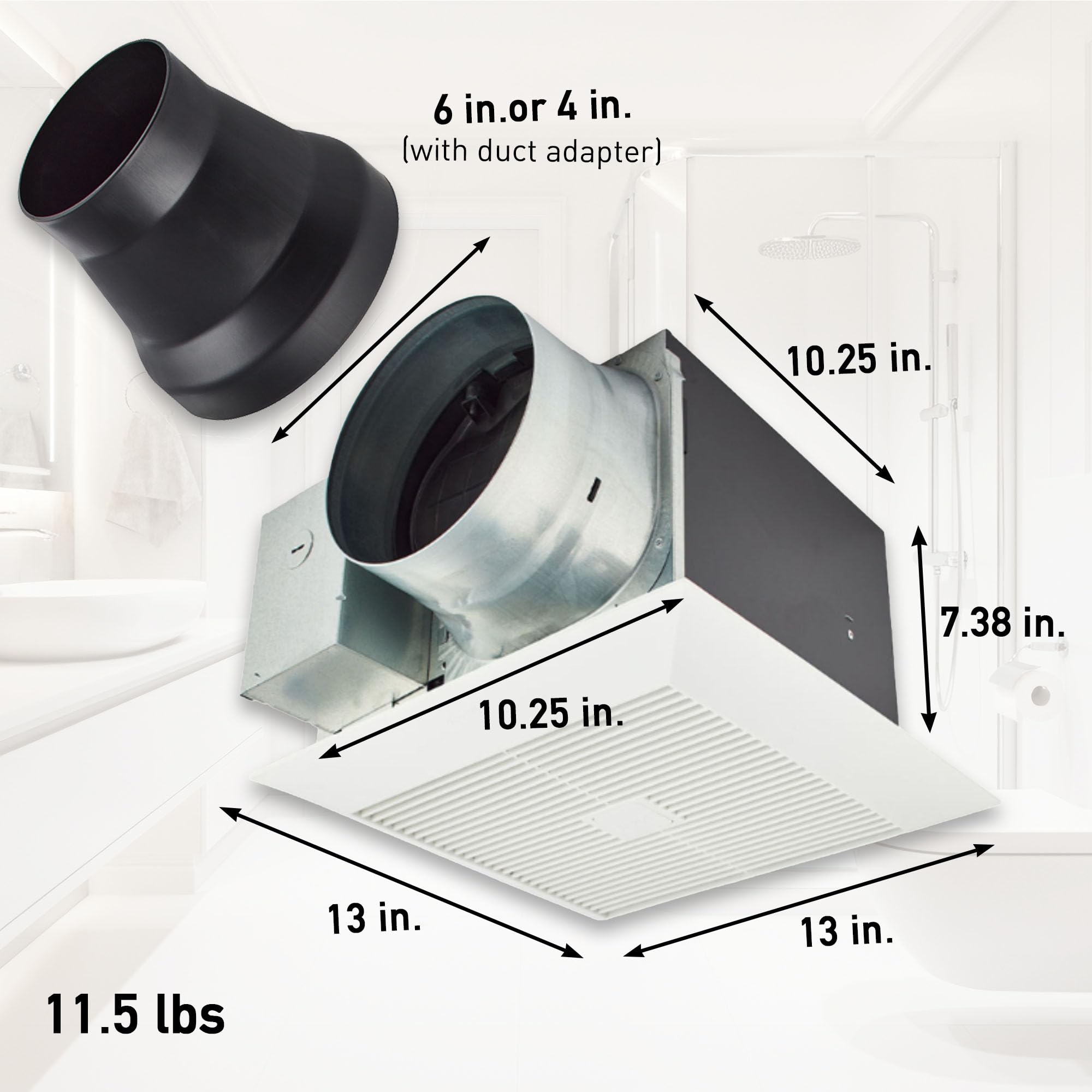 Panasonic WhisperGreen Select Ceiling Mount Exhaust Fan Panasonic WhisperGreen Select Ceiling Mount Exhaust Fan