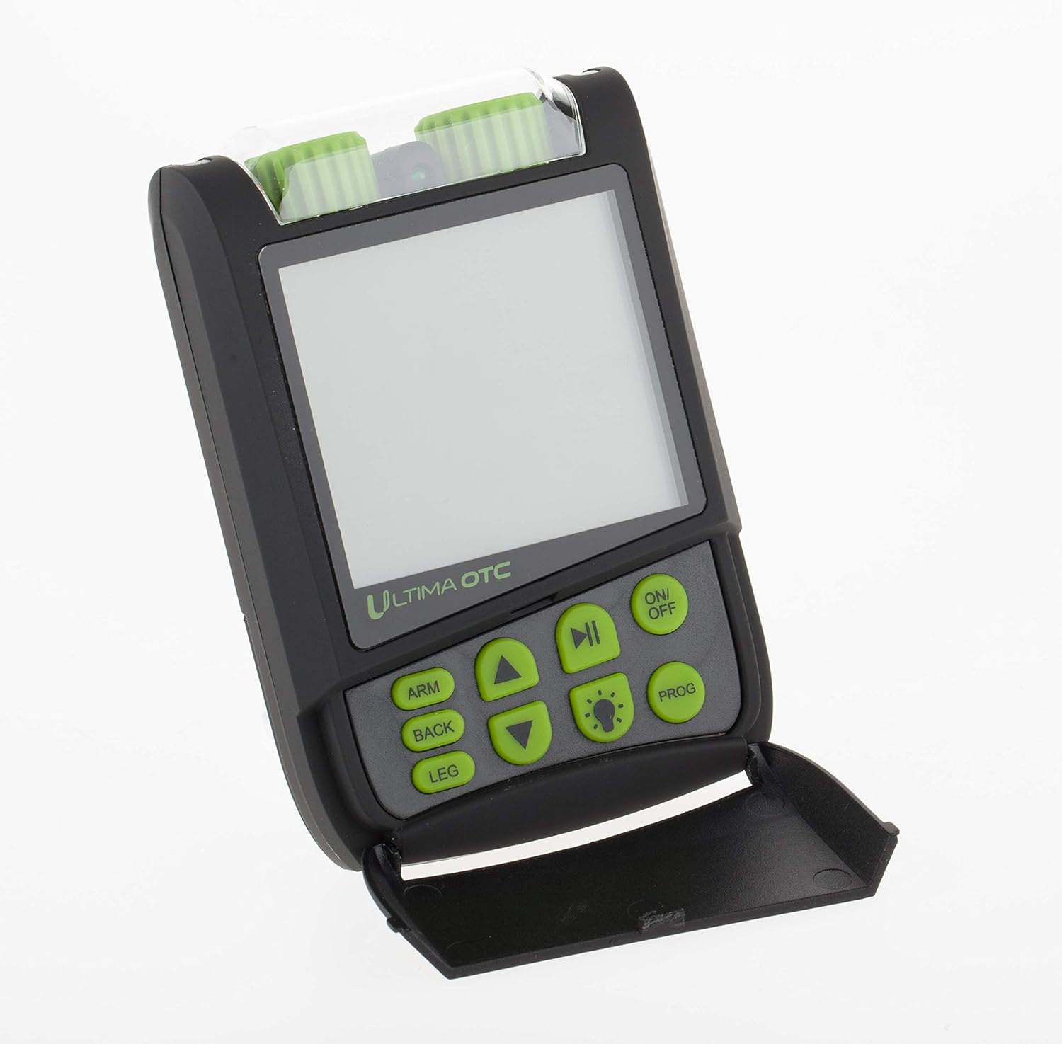 Ultima OTC TENS Massager - Electric Muscle Contraction Stimulator for Pain Relief - Electrical Nerve Stimulation Massage Unit and Pain Therapy Device (Black)