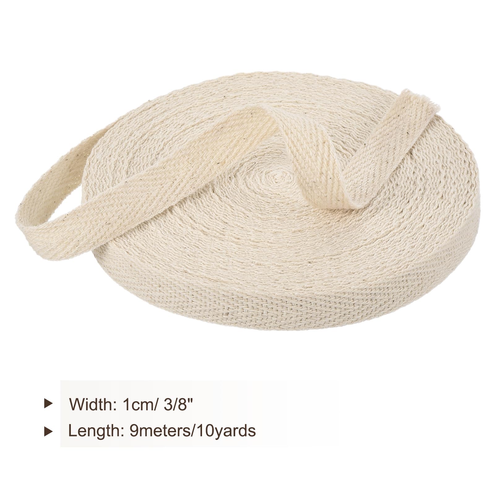 Nastro In Twill Di Cotone Naturale - Nastro A Spina Di Pesce, 1