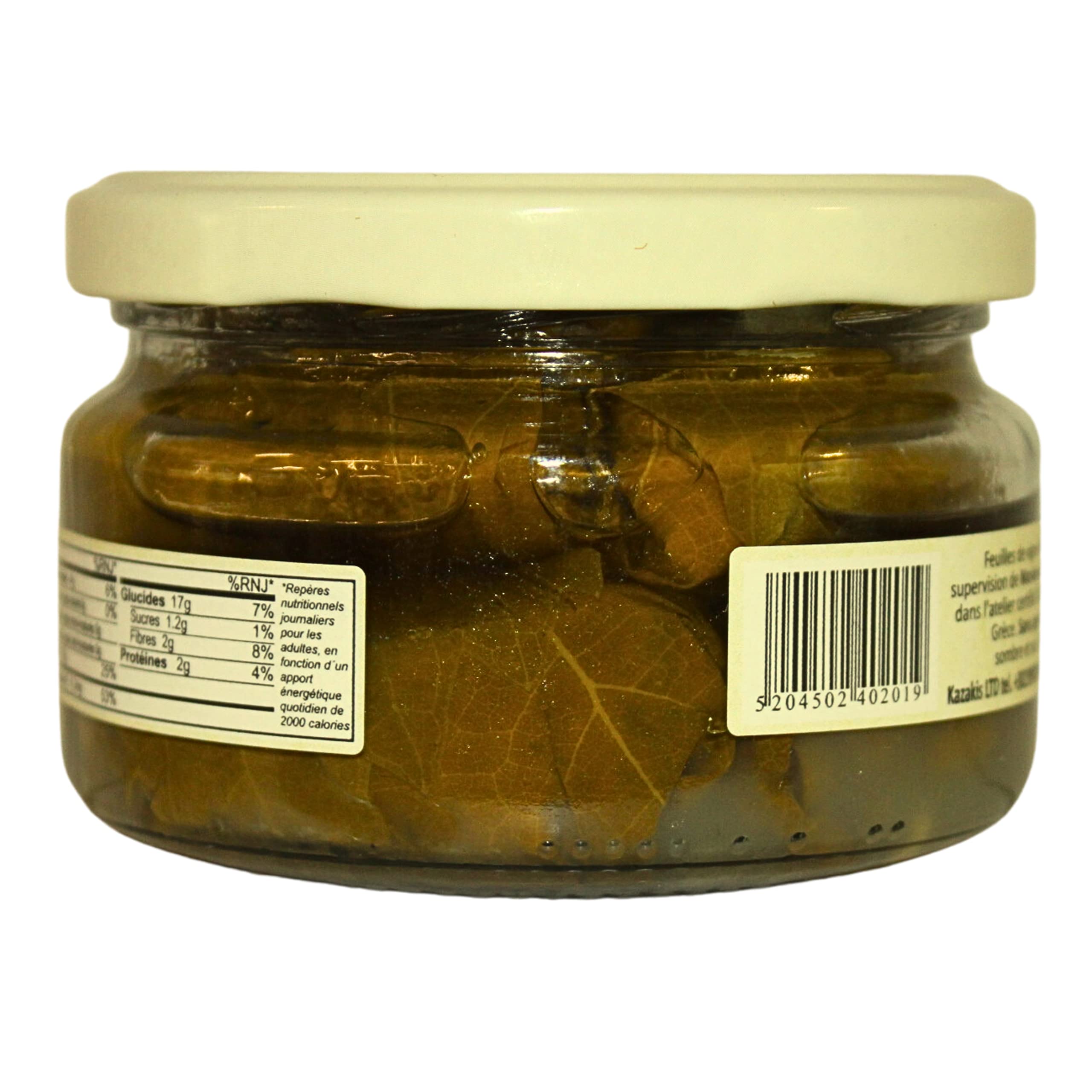 Marianna's Bio Griechische Gefüllte Weinblätter mit Reis – Dolmadakia – 3er Pack x 200g (Gesamt: 600g) – Servierfertig