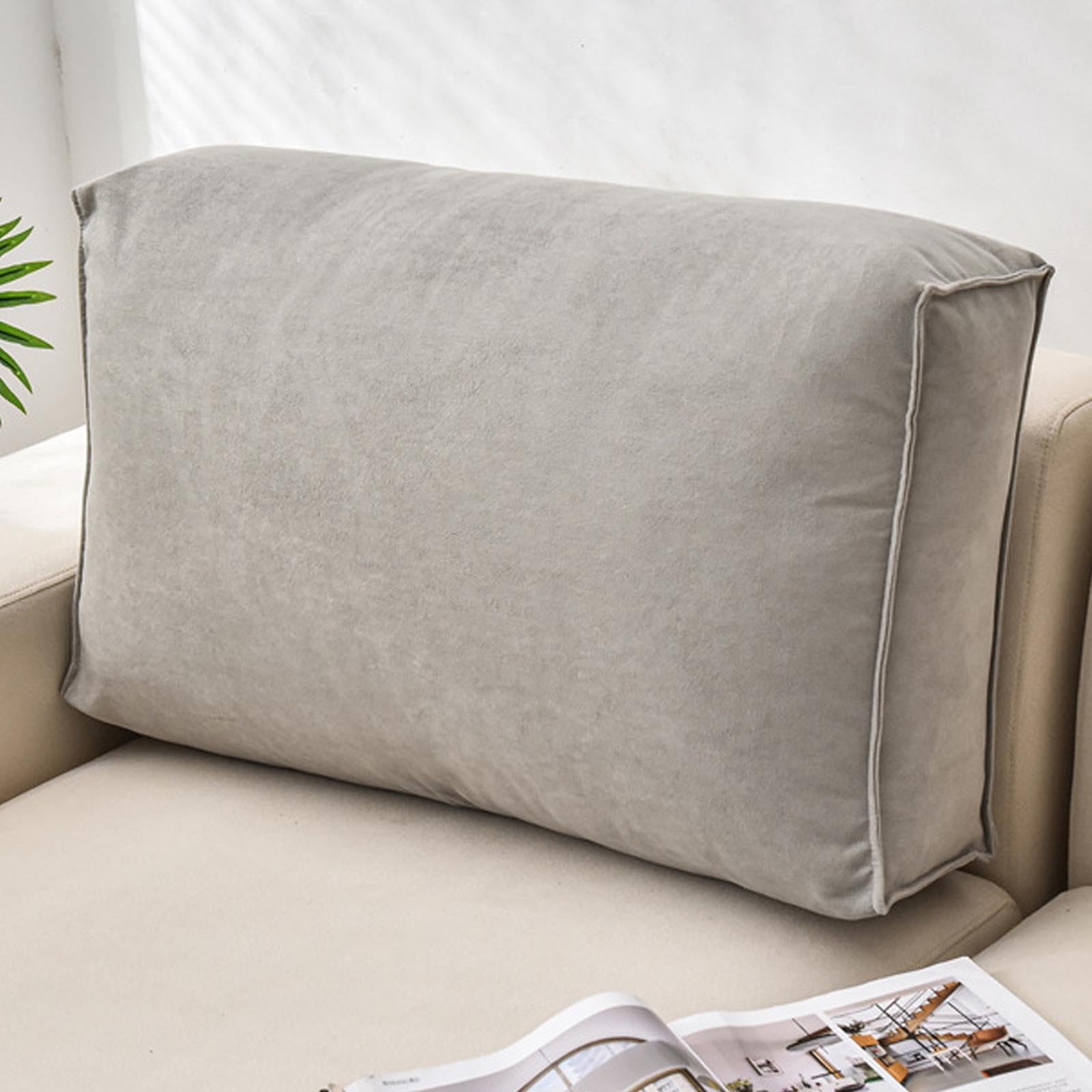 Coussin Dossier Canapé Coussin Tete De Lit Coussin De Lecture pour Lit Confortable Coussin Lombaire Oreiller Ergonomique Dossier De Lit Lavable,#9-100x45x12cm