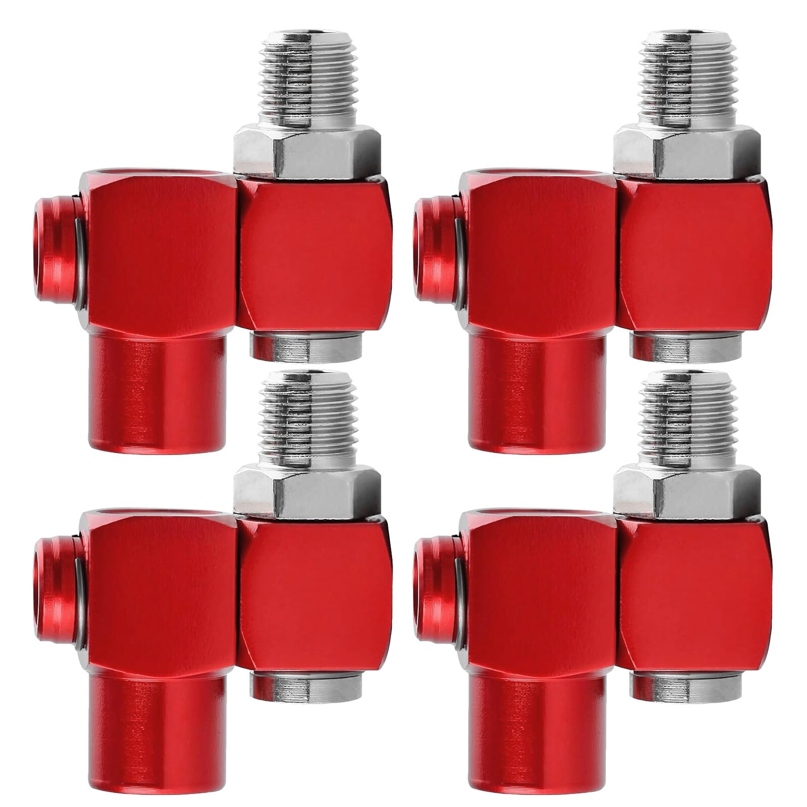 Adaptador giratorio de aluminio para herramientas neumáticas y mangueras con rosca NPT