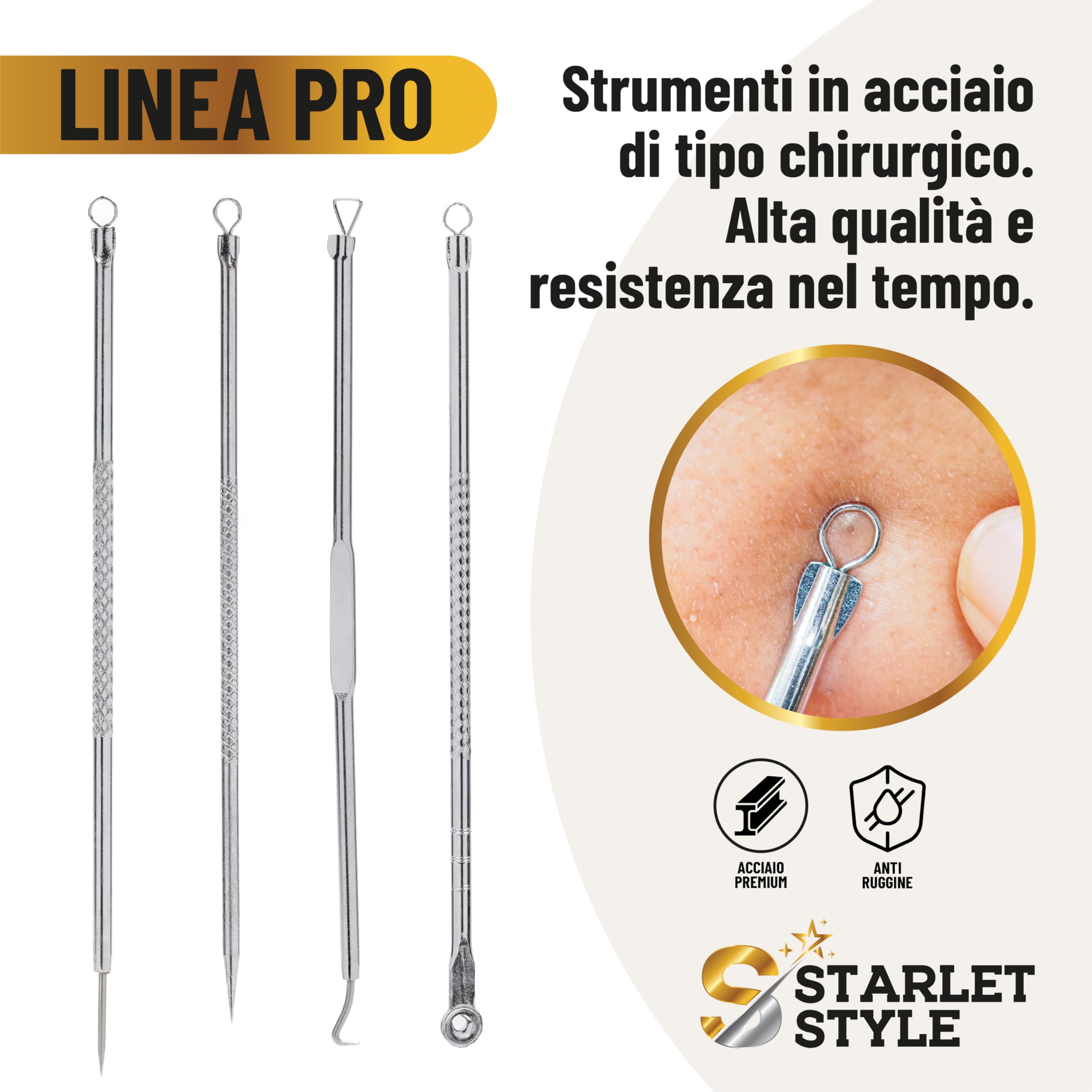 Aspiratore Punti Neri Professionale, Blackhead Remover con 5 Testine, Pulizia Viso Profonda, Rimozione Punti Neri Naso e Porri Dilatati, Kit Pulizia Elettrico USB
