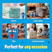 Vista 6 de Máquina de algodón de azúcar para niños con luces LED, máquina eléctrica de calentamiento rápido con cuenco con tapa para fiestas y hogar, color azul