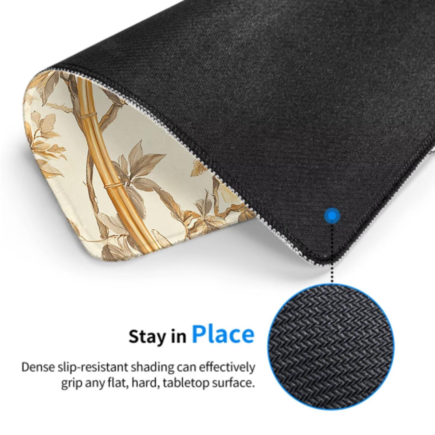 Kremowa podkładka pod mysz pod mysz pod mysz do gier XXL 1400 x 600 x 3 mm podkładka pod mysz gumowa ptak duża podkładka pod rękę dla graczy akcesoria wodoodporne PC, do klawiatury laptopa w-1788