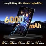Tablet 10 Inch, 2026 Android 16 Tablets with Keyboard, 18GB+128GB, 2TB Expand, Widevine L1 Compatible Octa-Core Android Tablet with 5G WiFi, 1080P Display, 6000mAh, AI Camera, OTG, 4 Years Warranty