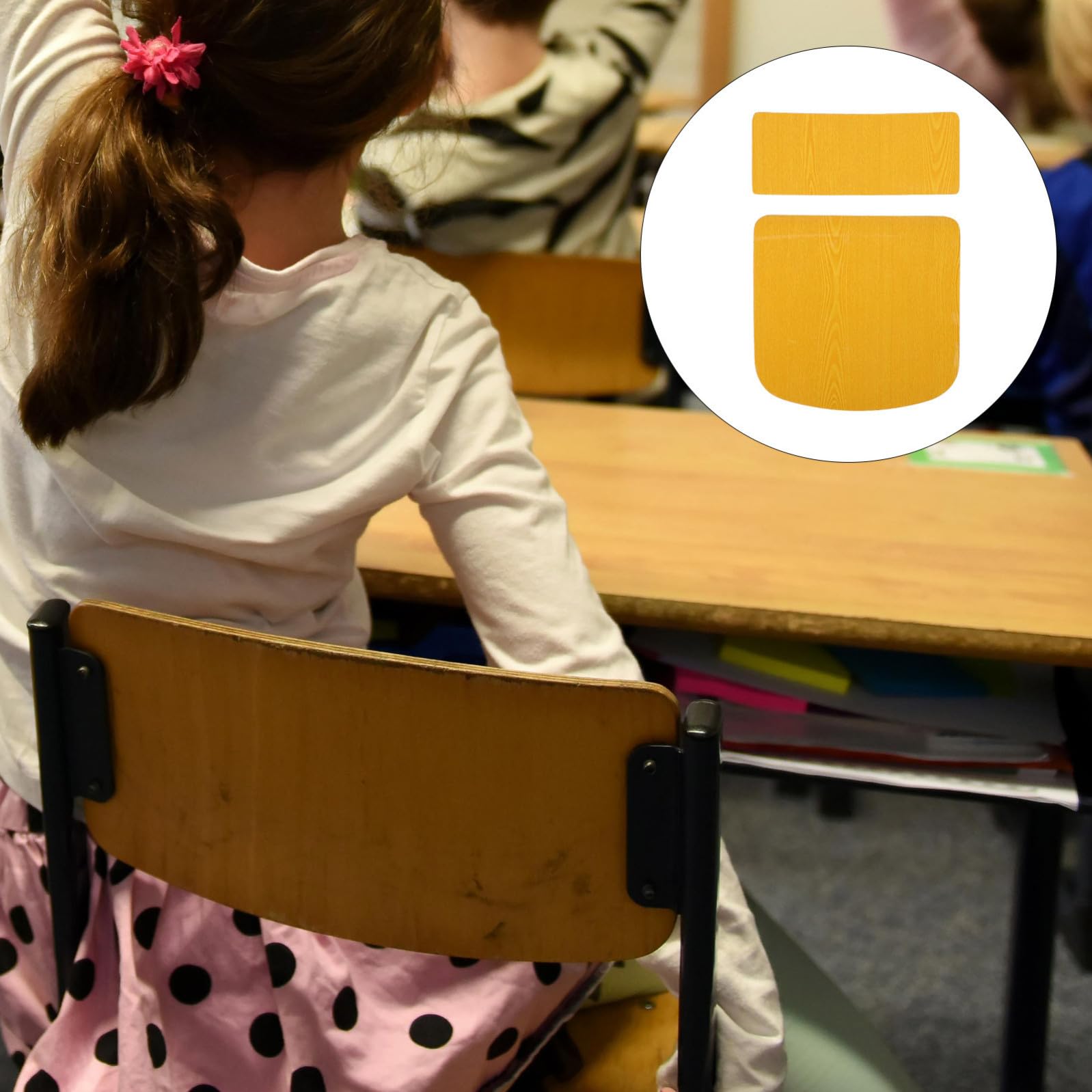 Set Componenti Posteriori Compatibili Accessori Schienale Sedia da Scrivania per Studenti Materiali ad Alta Densità Ergonomici per Studio Domestico e Scolastico