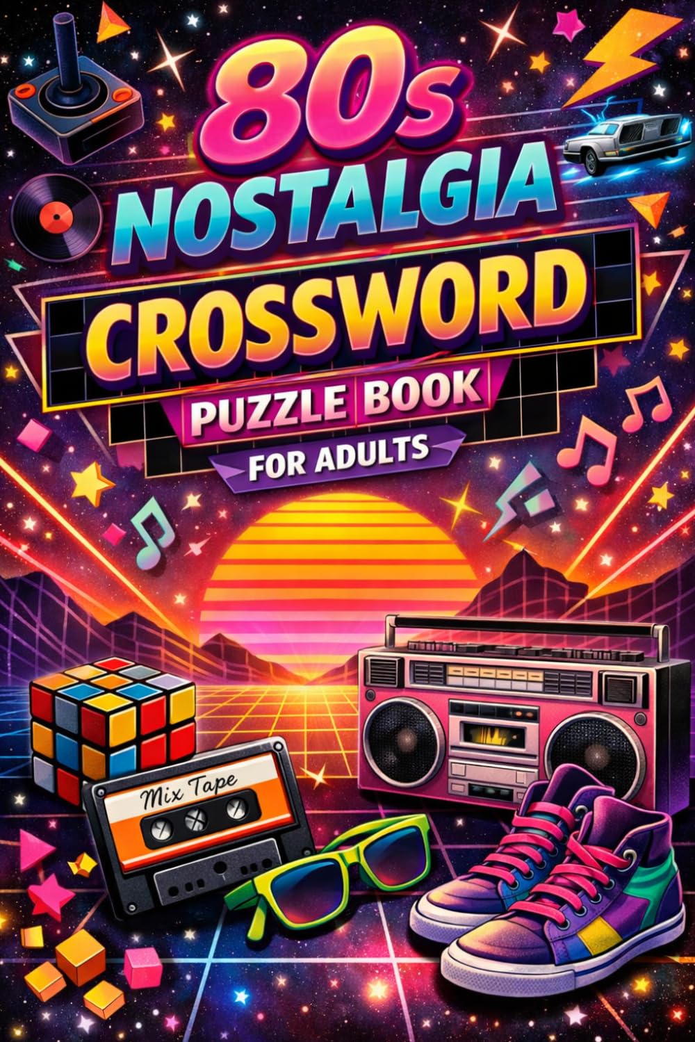 80s Crossword Puzzle Book for Adults Retro Brain Teasers & Nostalgic Fun: A Fun Retro Challenge to Exercise Your Mind