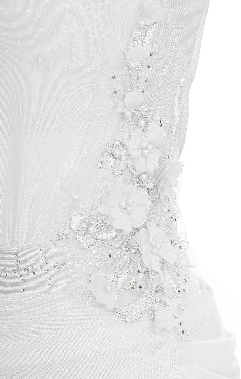 iEFiEL Women's Lyrical Dance Costume Sleeveless Shiny Rhinestone Figure Skating Dress Ballet Dancewear