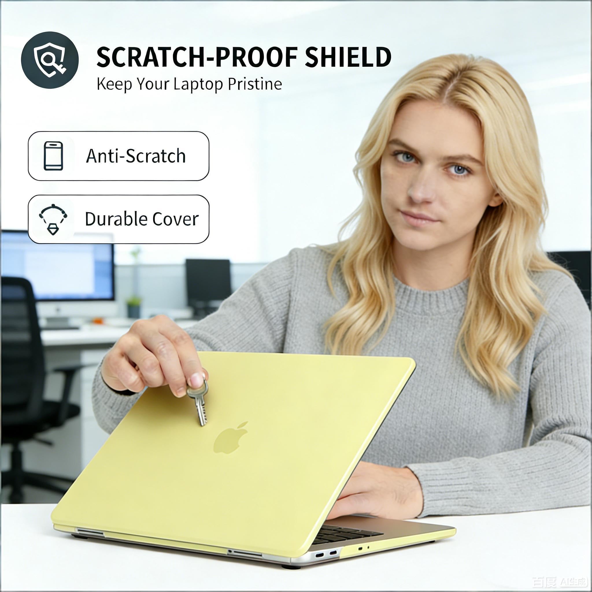 Se7enline Compatible with Apple MacBook Neo 13-inch Case 2026 Model A3404, Hard Shell & Washable Keyboard Cover, Anti-Scratch Anti-Drop Slim Fit Protective Case for Daily Use Travel,Frost Transparent — view 495