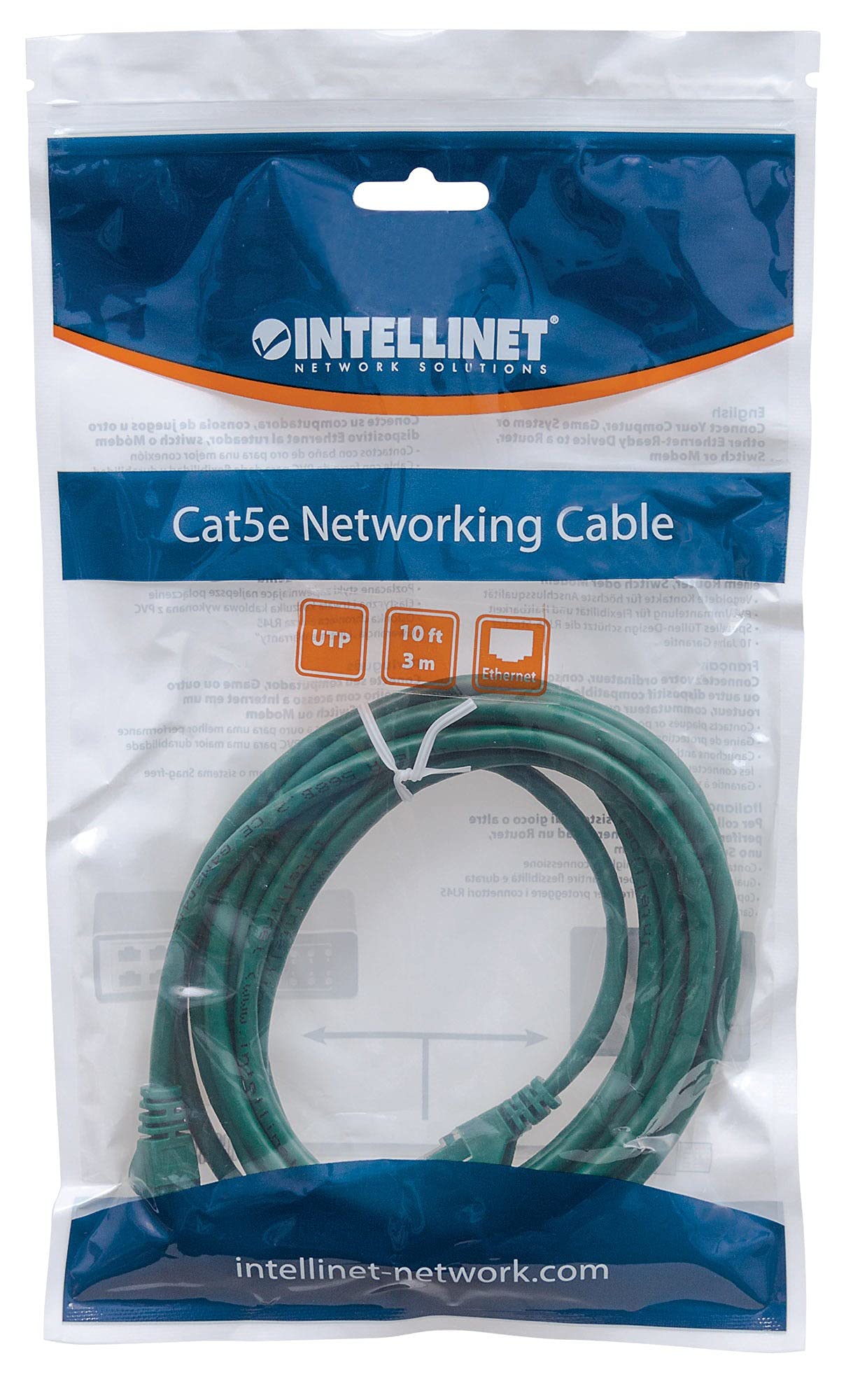 Cavo Patch Intellinet 739009 Cat5e SF/UTP 1.5m Nero - Qualità Aziendale
