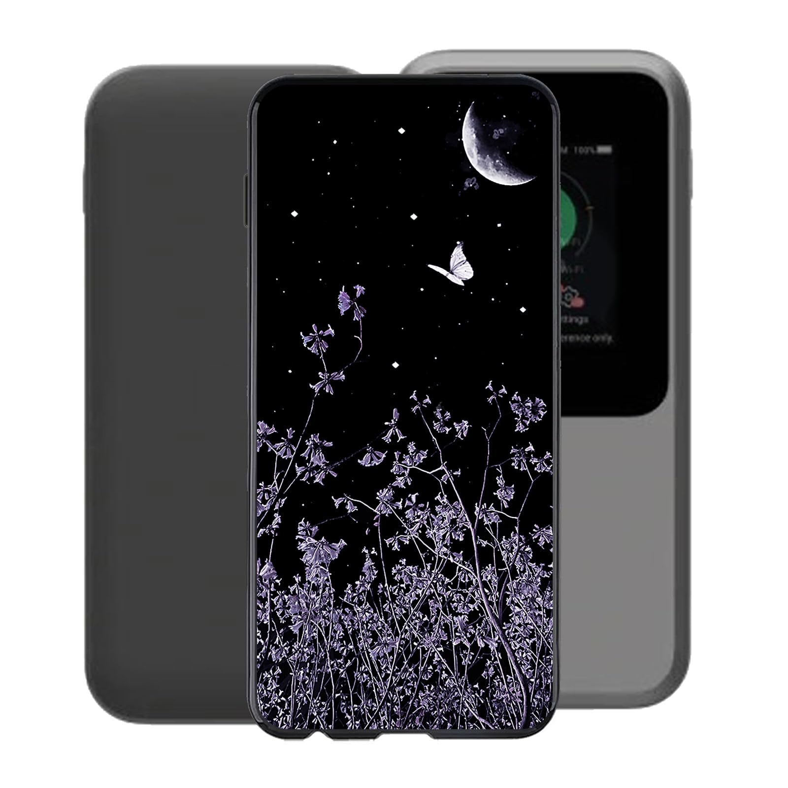 for ZTE MU5120 5G Case, Black Shockproof Bumper Sleeves, 360° Drop Antiscratch Protection Cover Slim Fit Ultra-Thin Soft Silicone Phone Case for ZTE MU5120 5G (2.40") - XV34