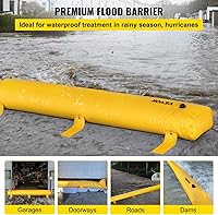 Vista 2 de VEVOR Flood Barrier, Flood Bags, Sandbag Alternative, Water Barrier for Flooding with Great Waterproof Effect, Reusable PVC Water Diversion Tubes
