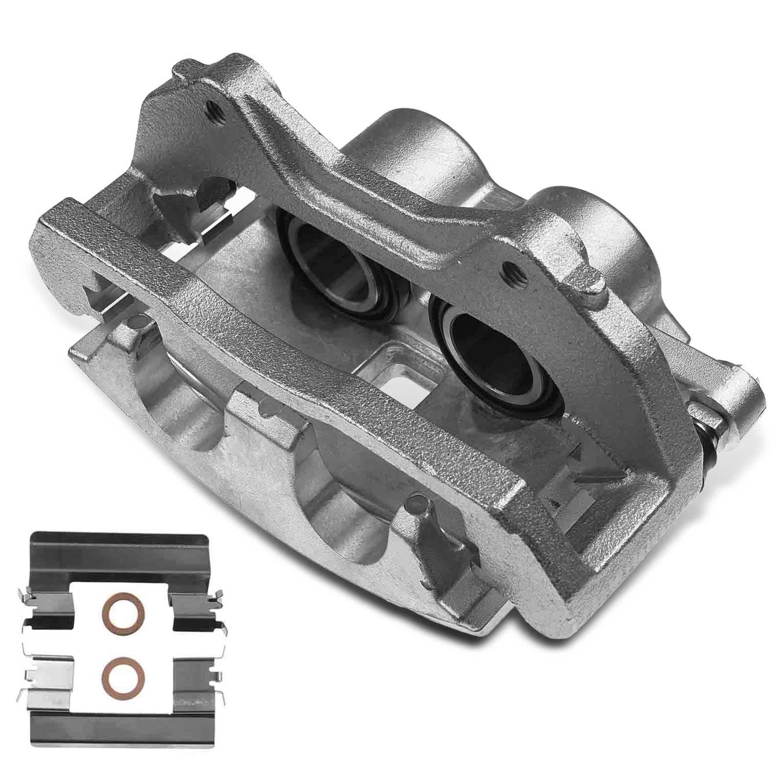 A-Premium Front Side Disc Brake Caliper Assembly with Bracket Compatible with Select Cadillac and Pontiac Models - SRX 2004-2009, STS 2005, CTS 2006-2007, STS 2006-2008, Bonneville 2004-2005