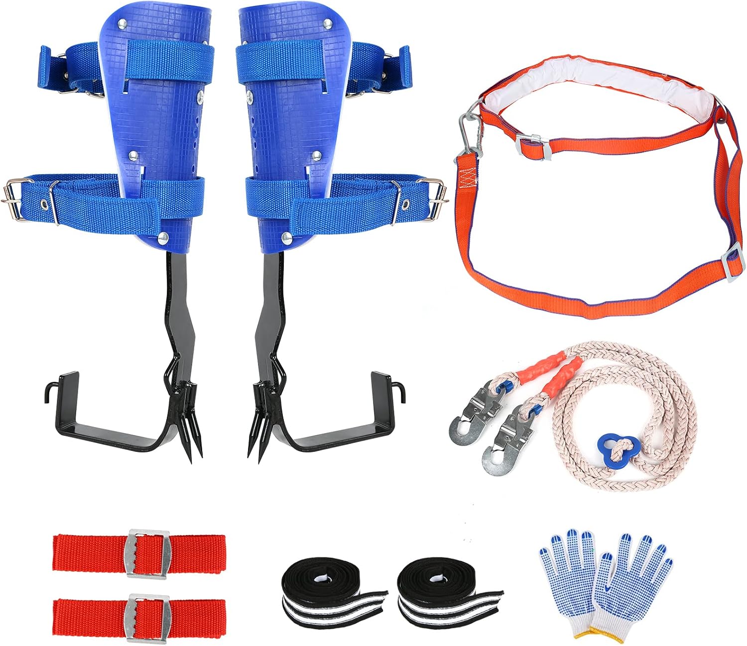 ZIAERKOR Tree Climbing Spike Set 2 Gears NonSlip, Tree Climbing Gear