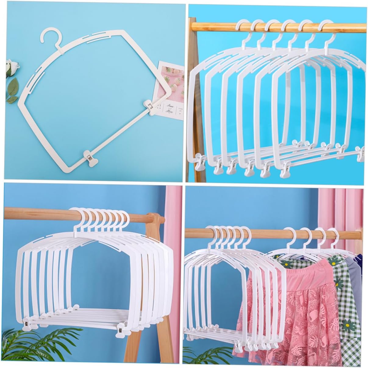 Levemolo 5pcs Swimsuit Bikini Display Stand Bathing Suit Organizer Plastic Hangers for Closet