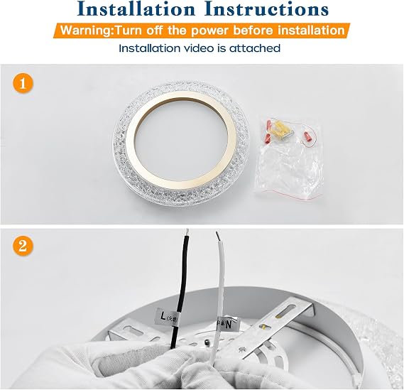 28W Gold LED Flush Mount Ceiling Light 11.81 Modern Round Ceiling Light Fixture 3000K-6000K Super Bright Circle Ceiling Chandelier for Bedroom Kitchen Hallway Bathroom [Energy Class A]