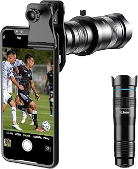 Apexel HD Cell Phone Lens-28X Telephoto Lens with Shutter for iPhone Samsung,Huawei,Xiaomi,Android Smartphone,Monocular Telescope