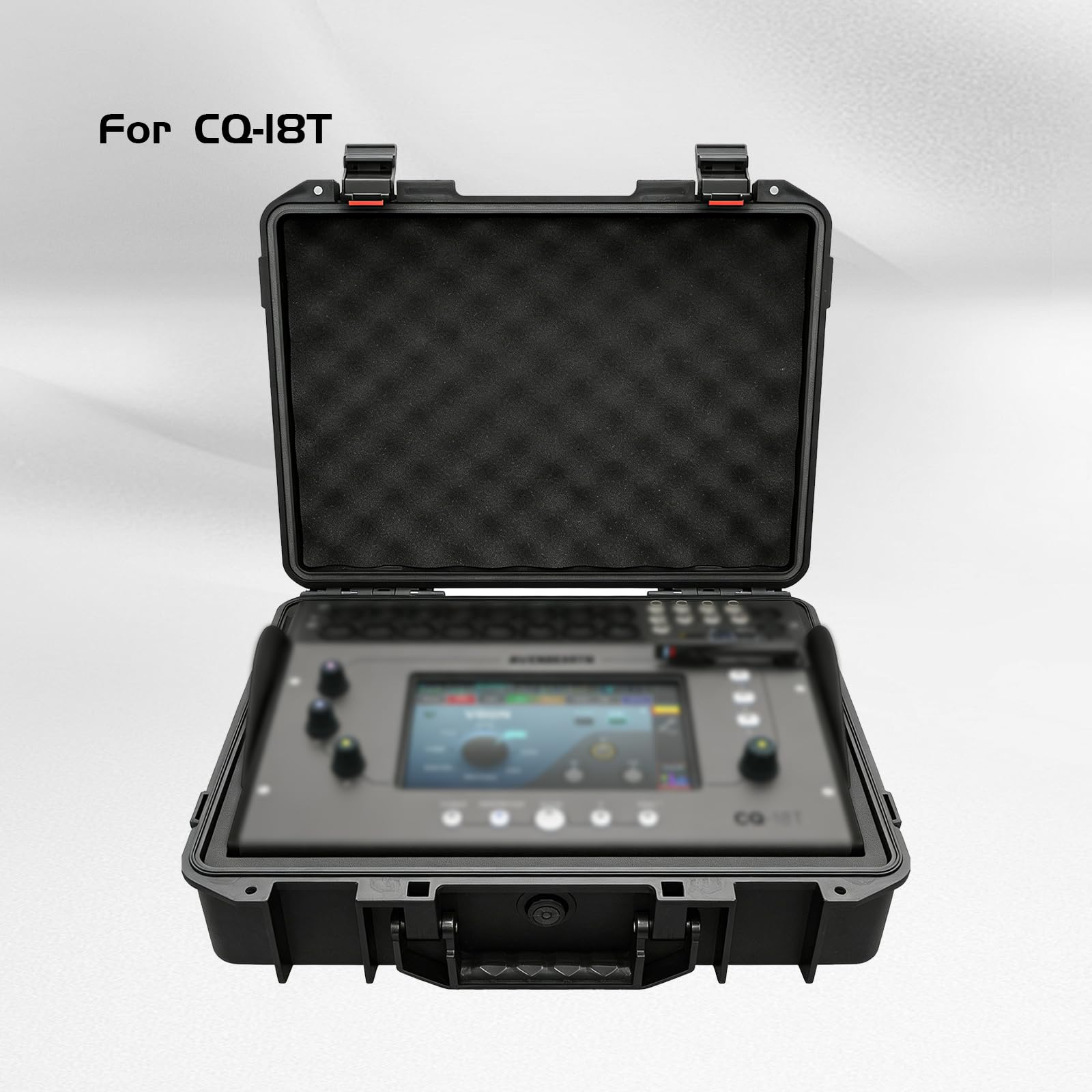 Custodia rigida da viaggio per mixer digitale Allen & Heath CQ-18T/CQ-12T, custodia rigida dotata di comoda maniglia con schiuma personalizzabile per mixer