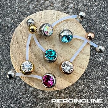Fako Bijoux® - Navelpiercing - Bloem Met Hanger Strass - Kristal - Transparant