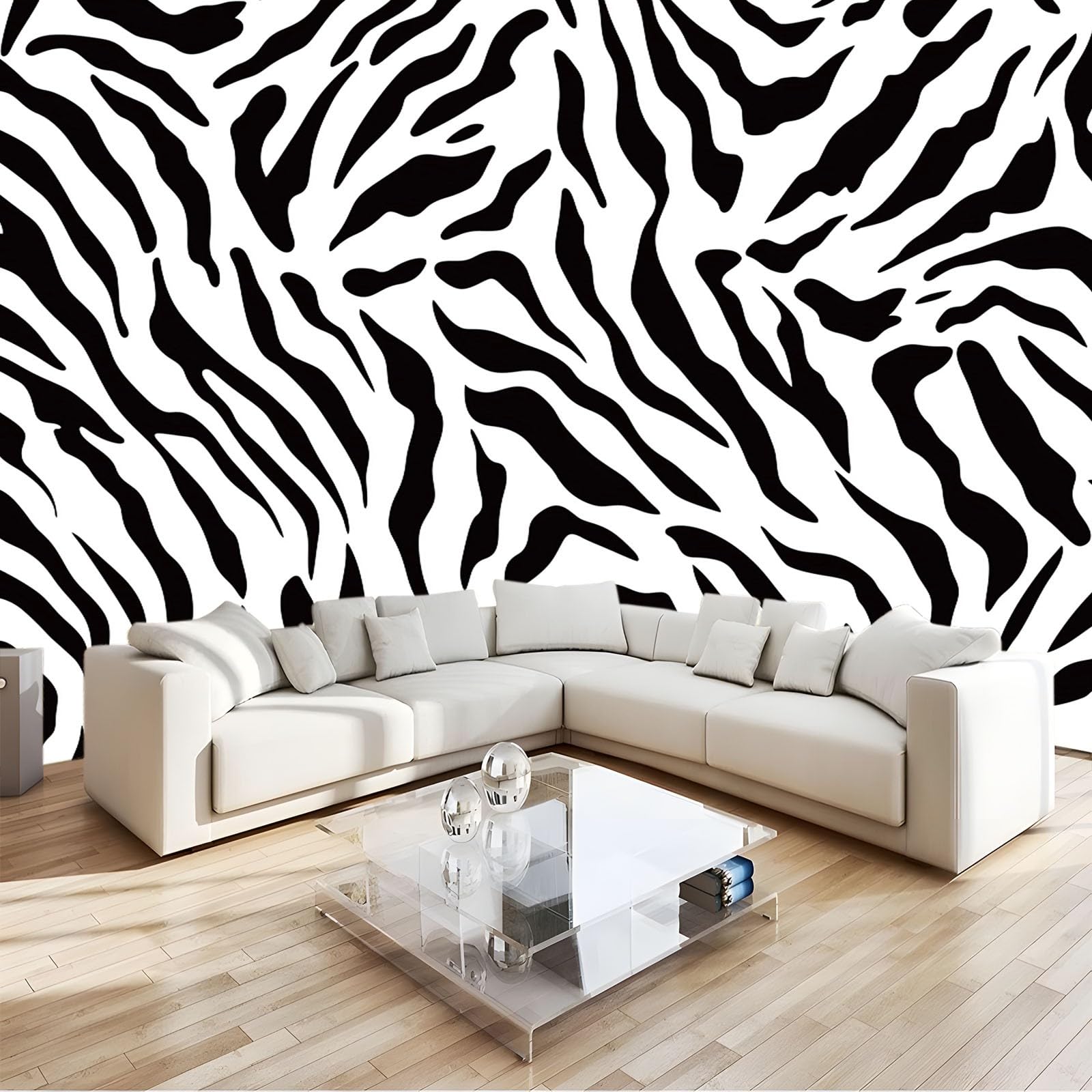Papier Peint Panoramique Mural Motif Tigre 3D Géant