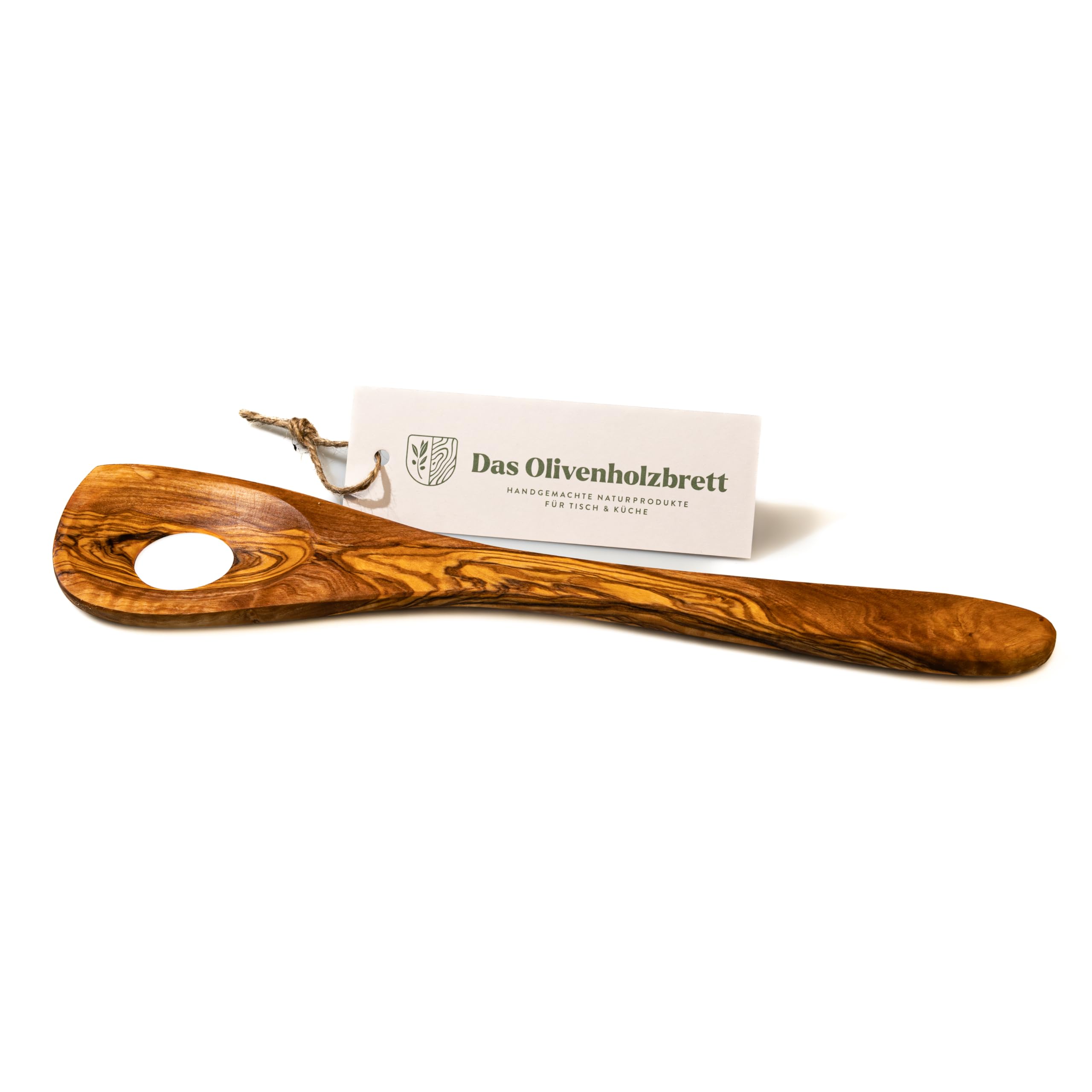 Das Olivenholzbrett Grain Olive Wood Spatula With Hole Risotto Spoon From Approx. 25Cm - 35 Cm