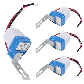 4PCS AC DC 12V 10A Automatic Photocell Switch Auto On Off Adjustable Street Sensor Photocell Switch12V