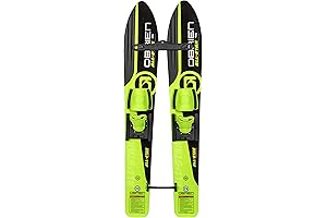 O'Brien Children All-Star Trainers Kids Water Skis, Green, One Size