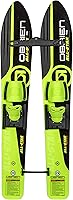 O'Brien All-Star Trainer Kids Waterskis Combo with Stabilizer Bar & Rope - Green, 46", Up to 85 lbs
