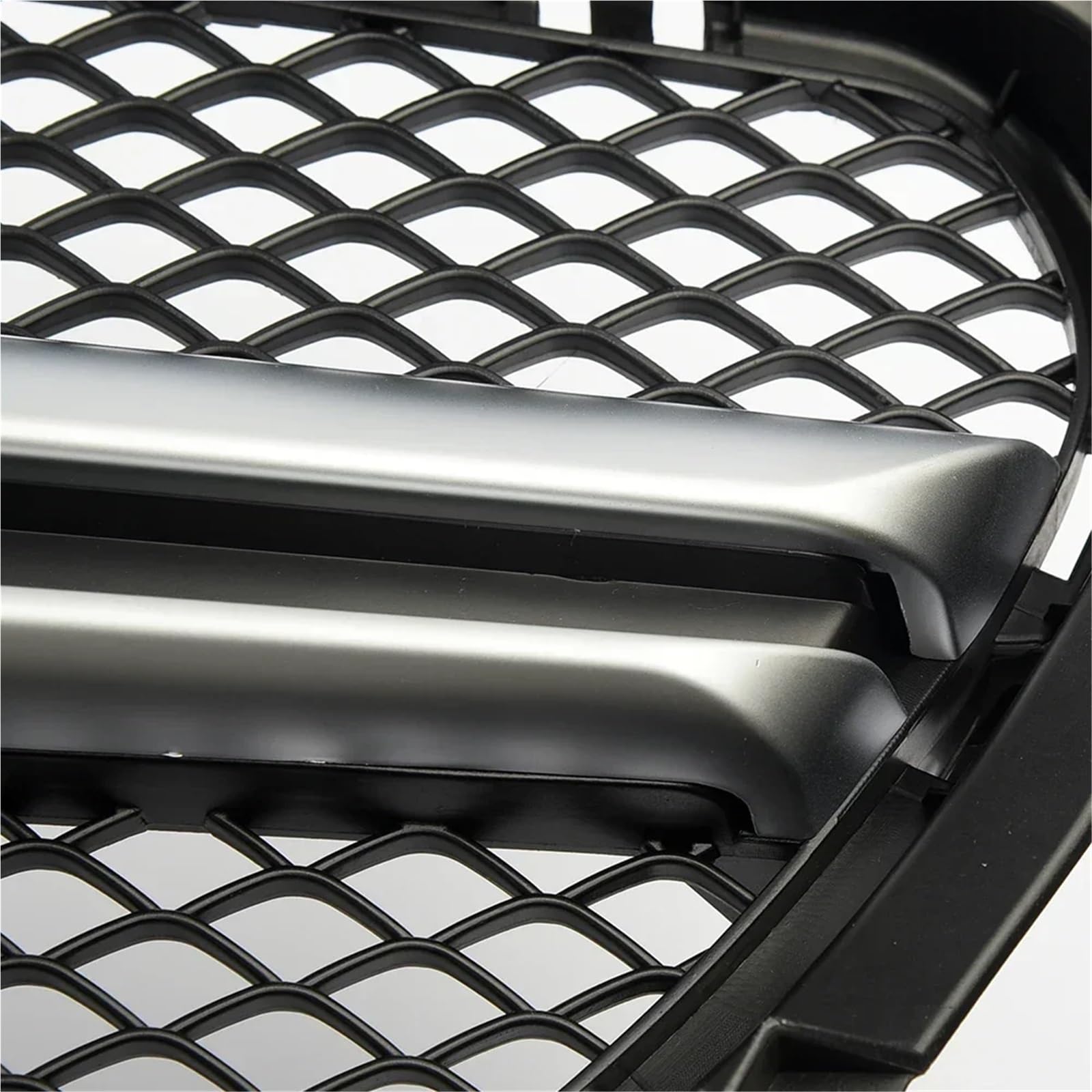 chrome grill przedni Przedni zderzak Grille Inlet Grill GT Diamond pasuje do Mercedes C117 W117 Benz 2013-2019 Tuning Facelift Chrome Silver AMG(AMG-Silver)