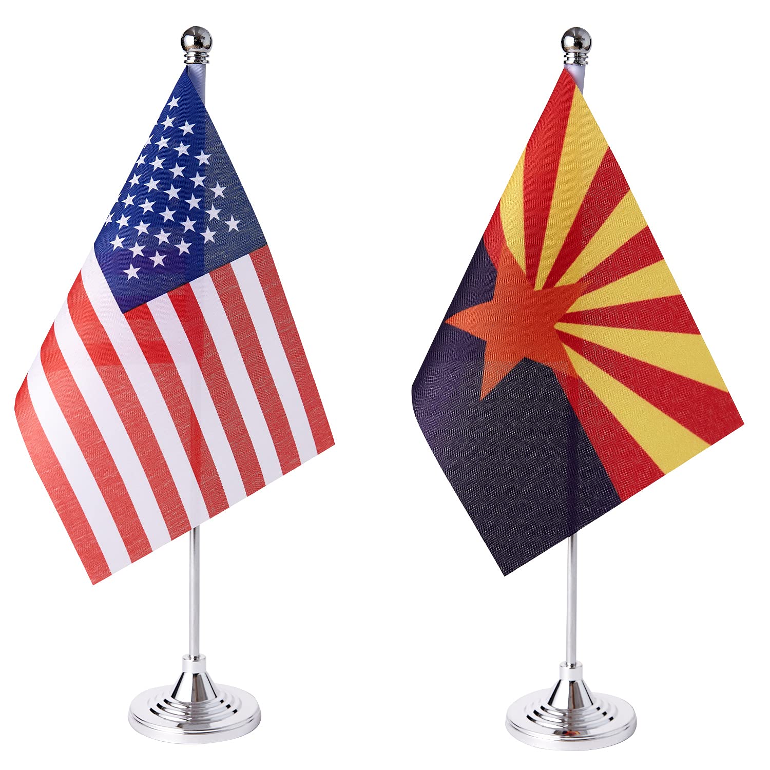 Amazon.com: ZXvZYT 2 Pack American US Arizona flag USA Arizona AZ
