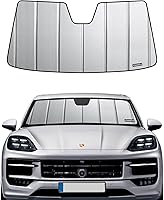 Vista 21 de Parasol para parabrisas para Porsche 718 Box-Ster, 2017-2025, parasol grueso para parabrisas delantero, 6 capas, protector solar plegable de acordeón