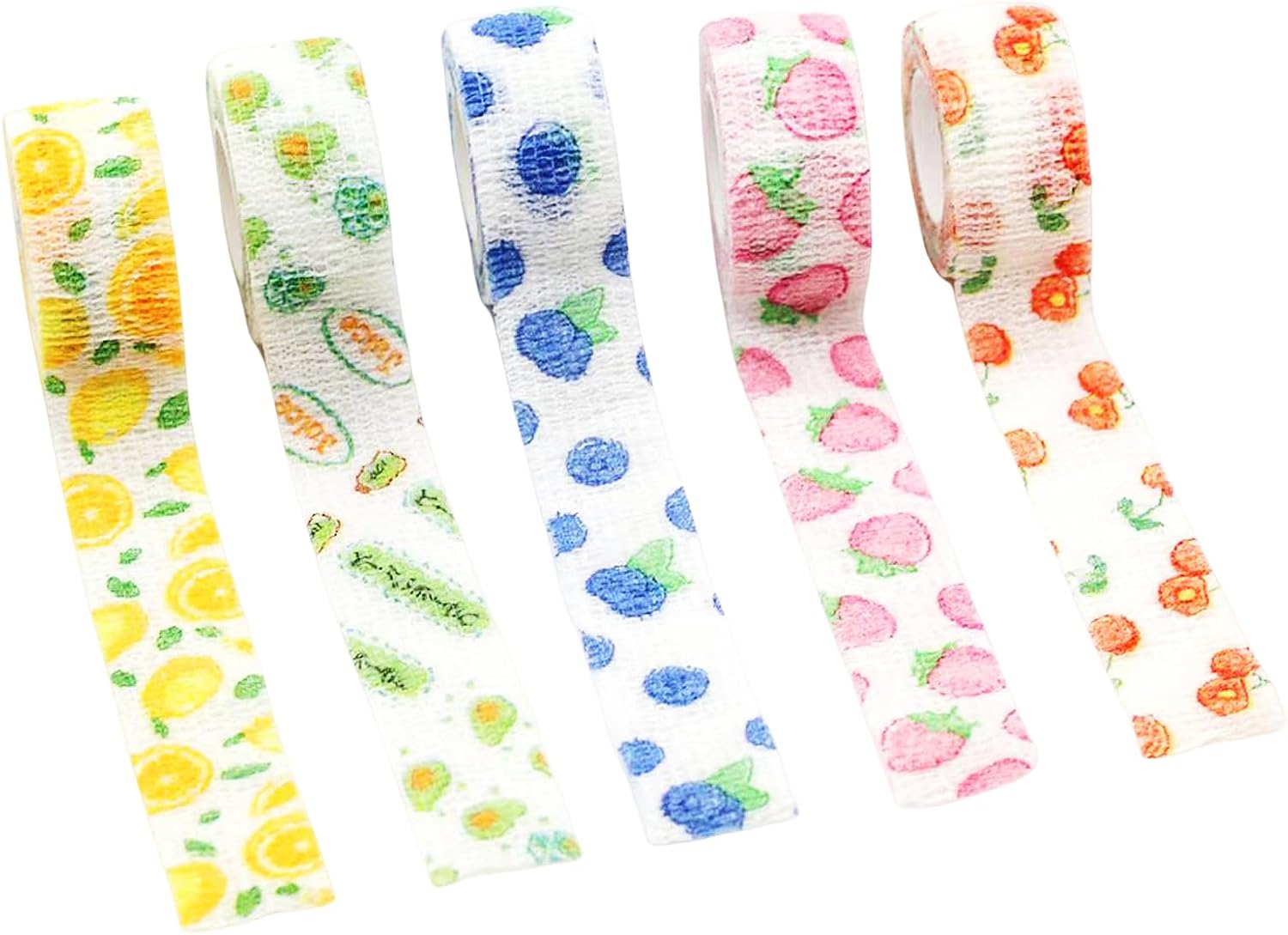 6 Rolls Self Adhesive Bandage Wrap Tape Tattoo Grip Tape Adherent Vet Wrap Elastic Cohesive Bandage for Sports, Finger Wrist - Image 2