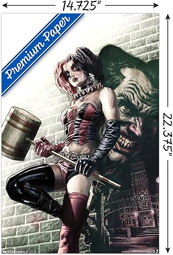 Miniatura 65 de Trends International DC Comics - Póster de pared de Harley Quinn, 22.375 x 34 pulgadas, versión premium sin marco