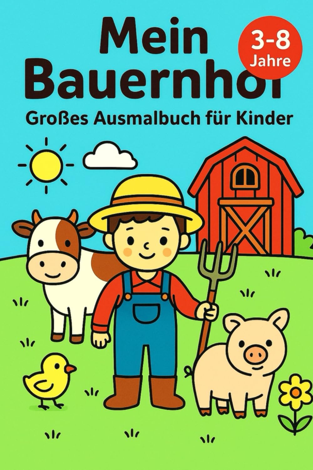 Mein Bauernhof Großes Ausmalbuch für Kinder