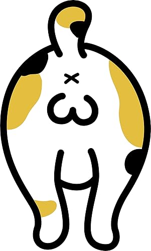 Miniatura 2 de Calcomanía de vinilo de dibujos animados de gatito y gato (2 pulgadas de alto, gris)