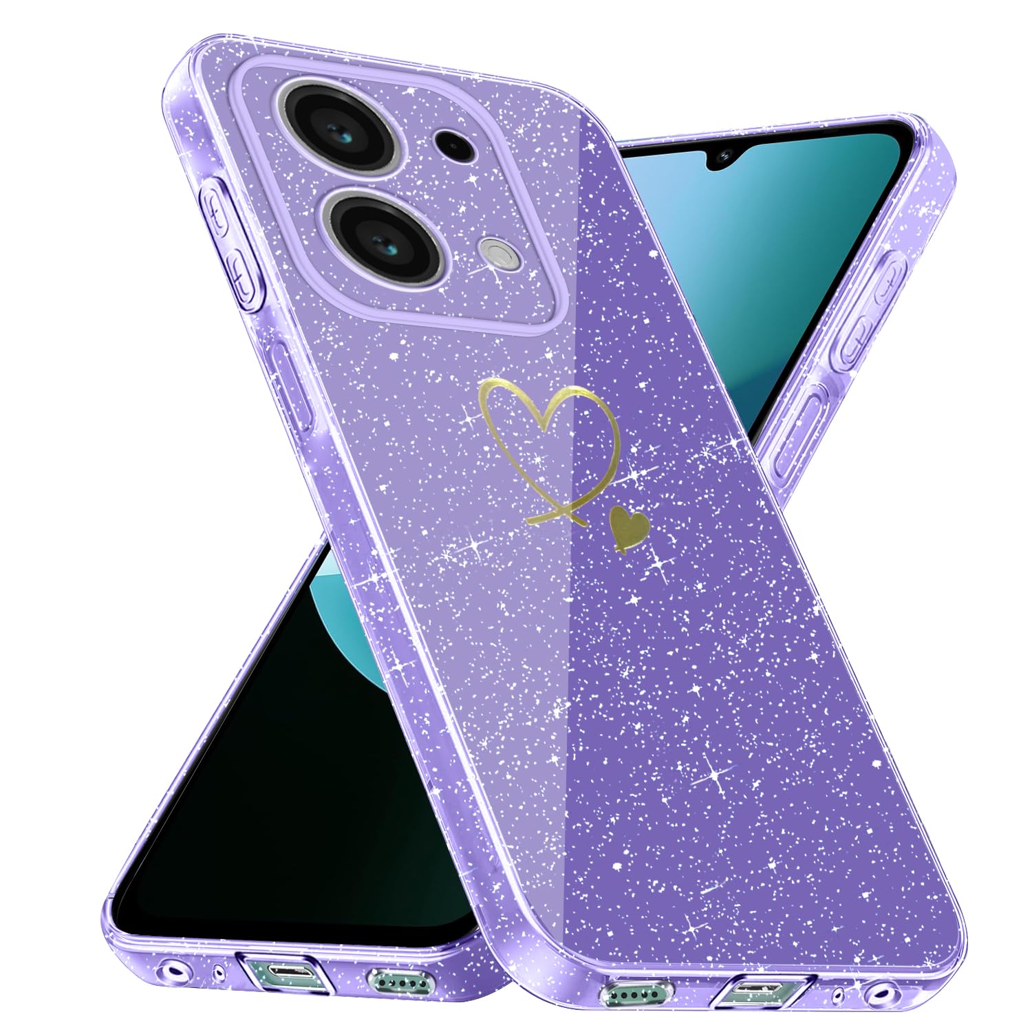 Coque Xiaomi Redmi 15C 4G/5G + 2 Verres Trempés - Protection Choc, Anti-jaunissement - PC Dur + TPU Souple