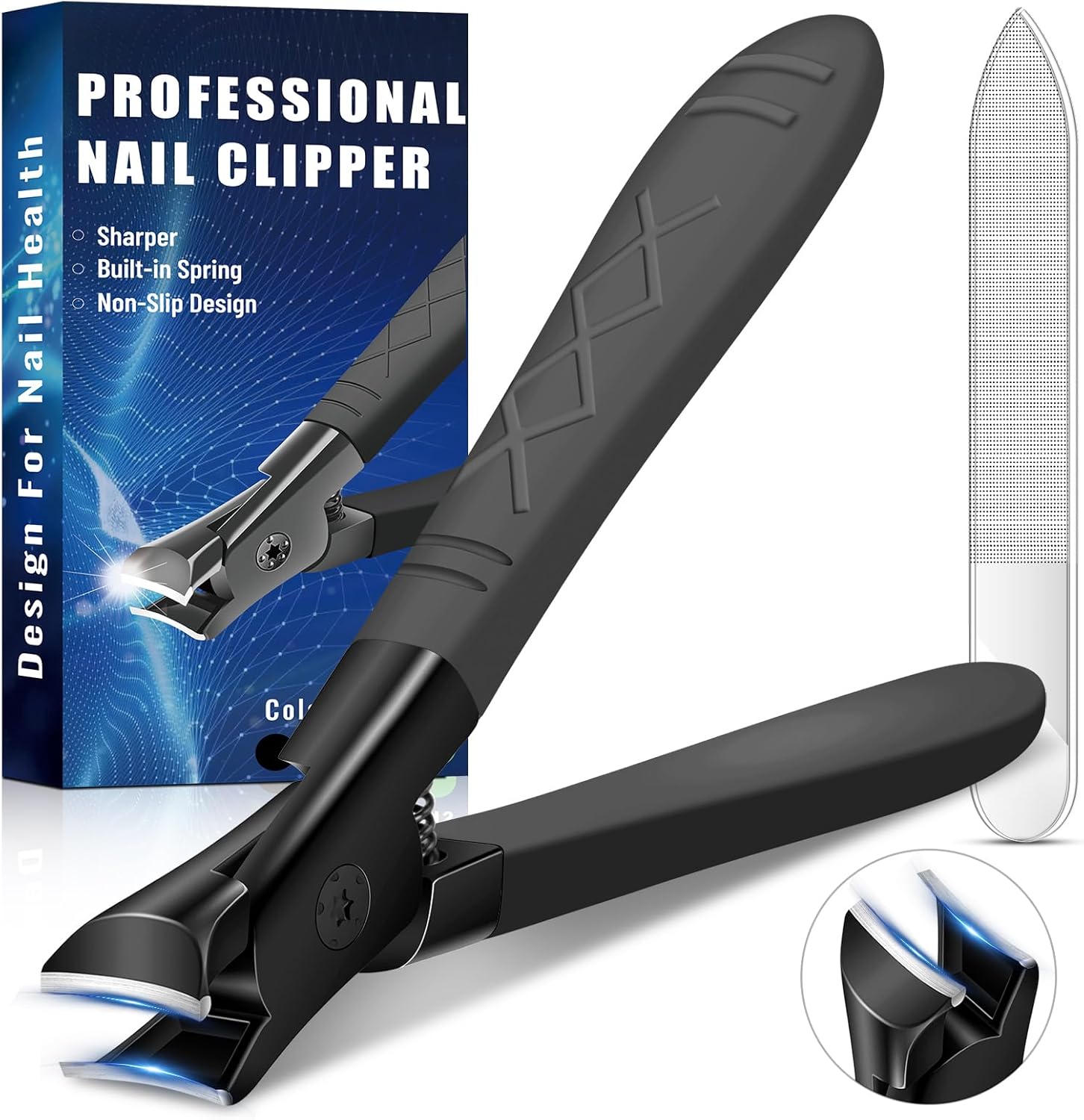 Nagelknipper Voor Mannen, Teennagelknipper Voor Dikke Teennagels, Nagelknipper Voor Senioren Lange Steel, Nagelknipper Voor Volwassenen Zware Uitvoering, Professionele Roestvrijstalen Nagelknipper