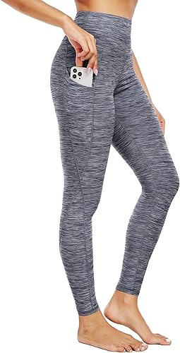 Miniatura 5 de Neleus calzas de yoga para mujer con bolsillo y cintura alta, para correr, con control de barriga