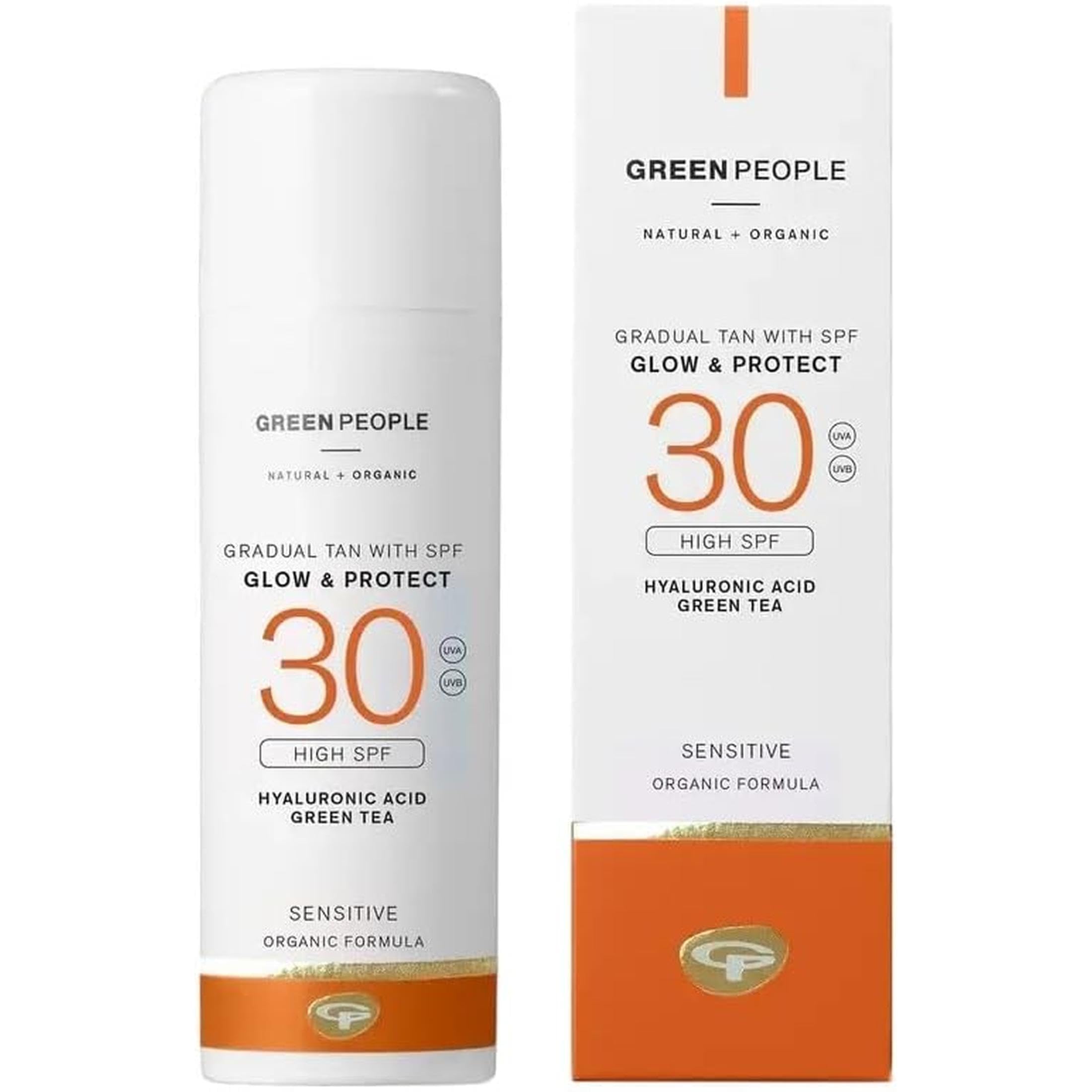 Green People Glow & Protect SPF30 Natürlicher Selbstbräuner, 150ml