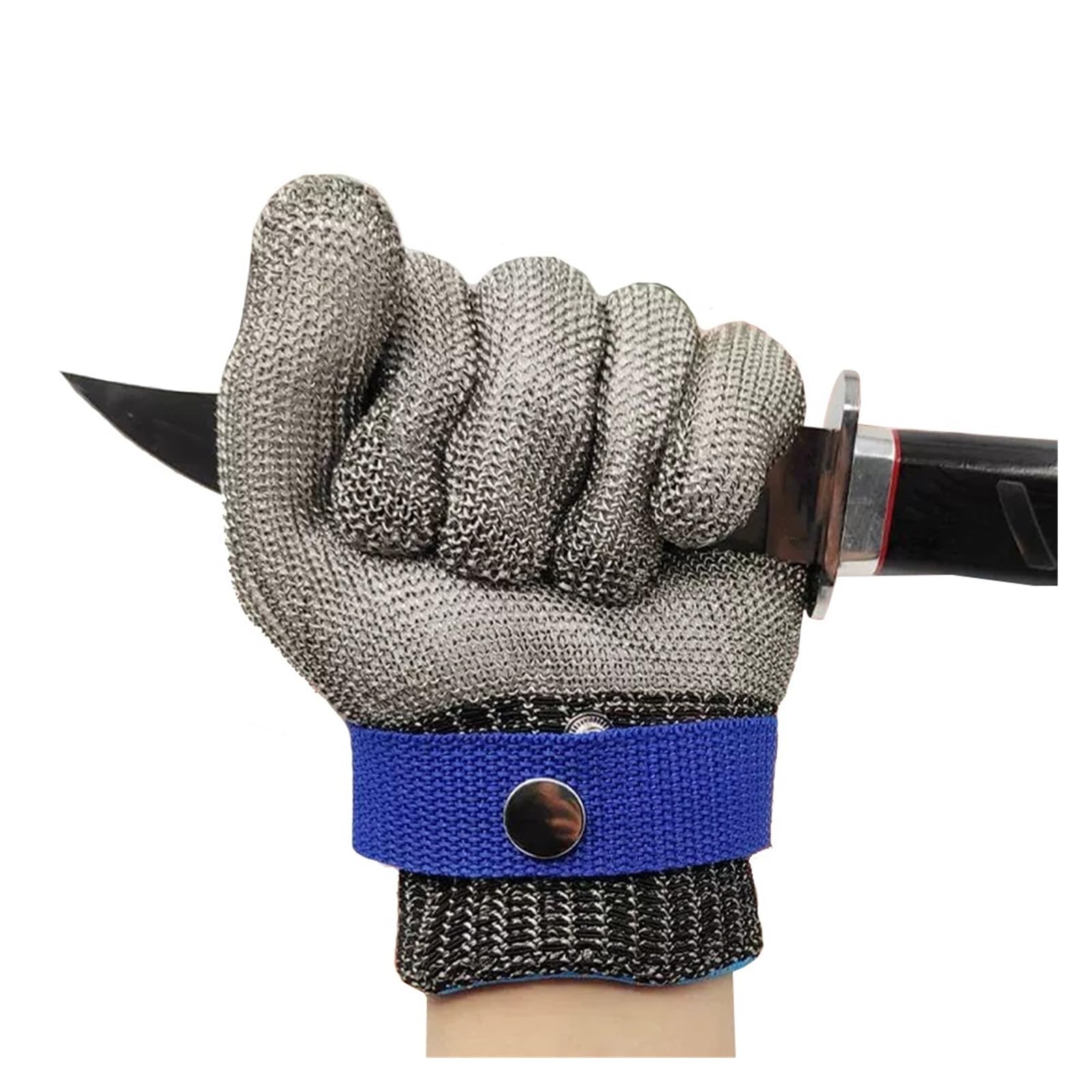 Kettenhandschuh Schnittfeste Handschuhe aus Edelstahl 316, Chef-Metzger-Sicherheitsarbeitshandschuhe, weich und bequem (Size : A Pack of one/XXS) Baumarkt