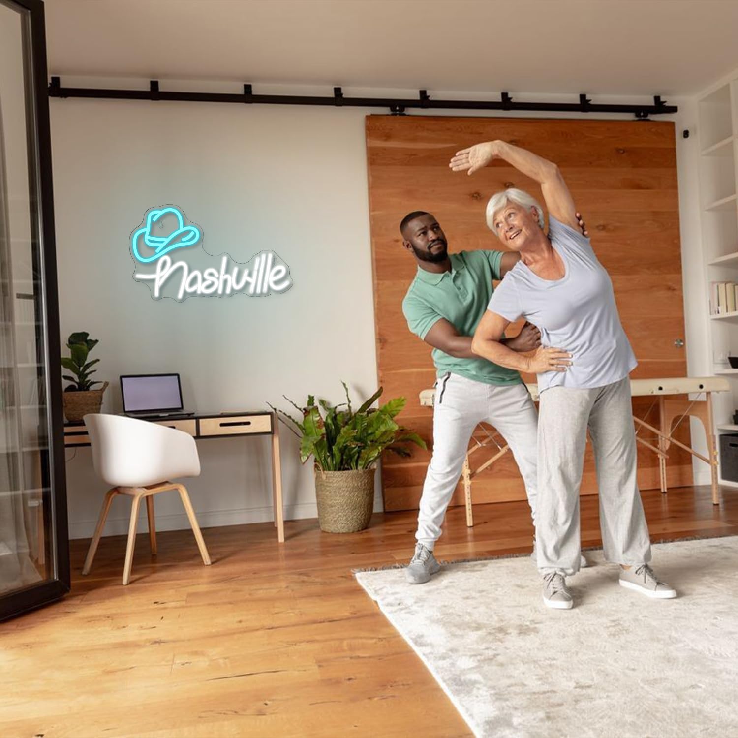 Cowboy Hat Neon Sign Nashville Sign Home of Country Neon Signs for Wall Decor Western Cowgirl Music City LED Lights Sign for Bedroom Party Hotel Bar Pub Wall Art Decoration(15.6'' * 9.4'')