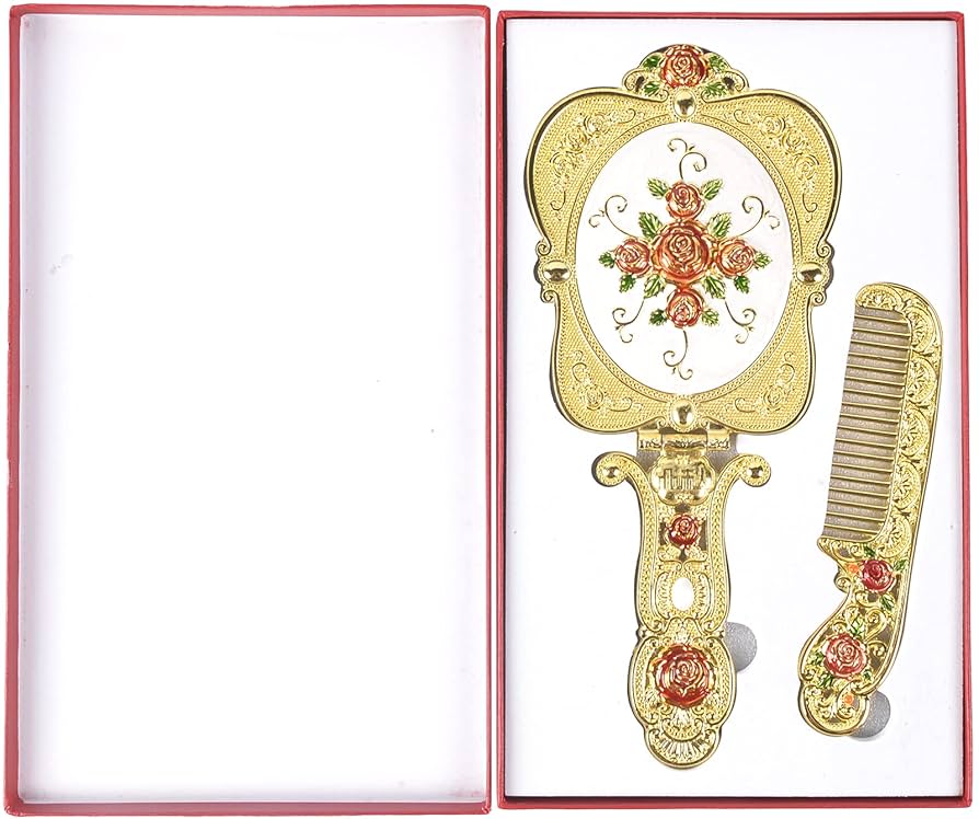 アンティーク ブラシ コーム 手鏡セット アンティーク ブラシ コーム 手鏡セット