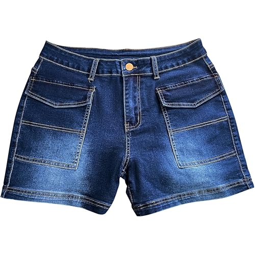 Fensajomon Women's Low Rise Summer Ripped Distressed Frayed Denim Shorts Sexy Jean