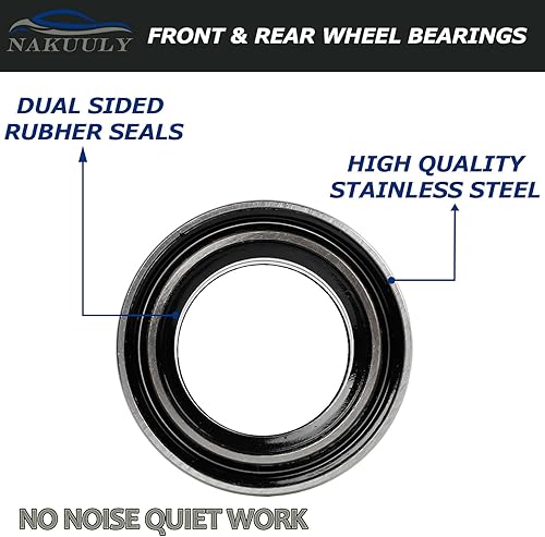 Miniatura 4 de Nakuuly Paquete de 4 rodamientos de rueda delantera y trasera, compatible con Polaris RZR XP 4 900 1000 Turbo Diesel Crew Scrambler Sportsman