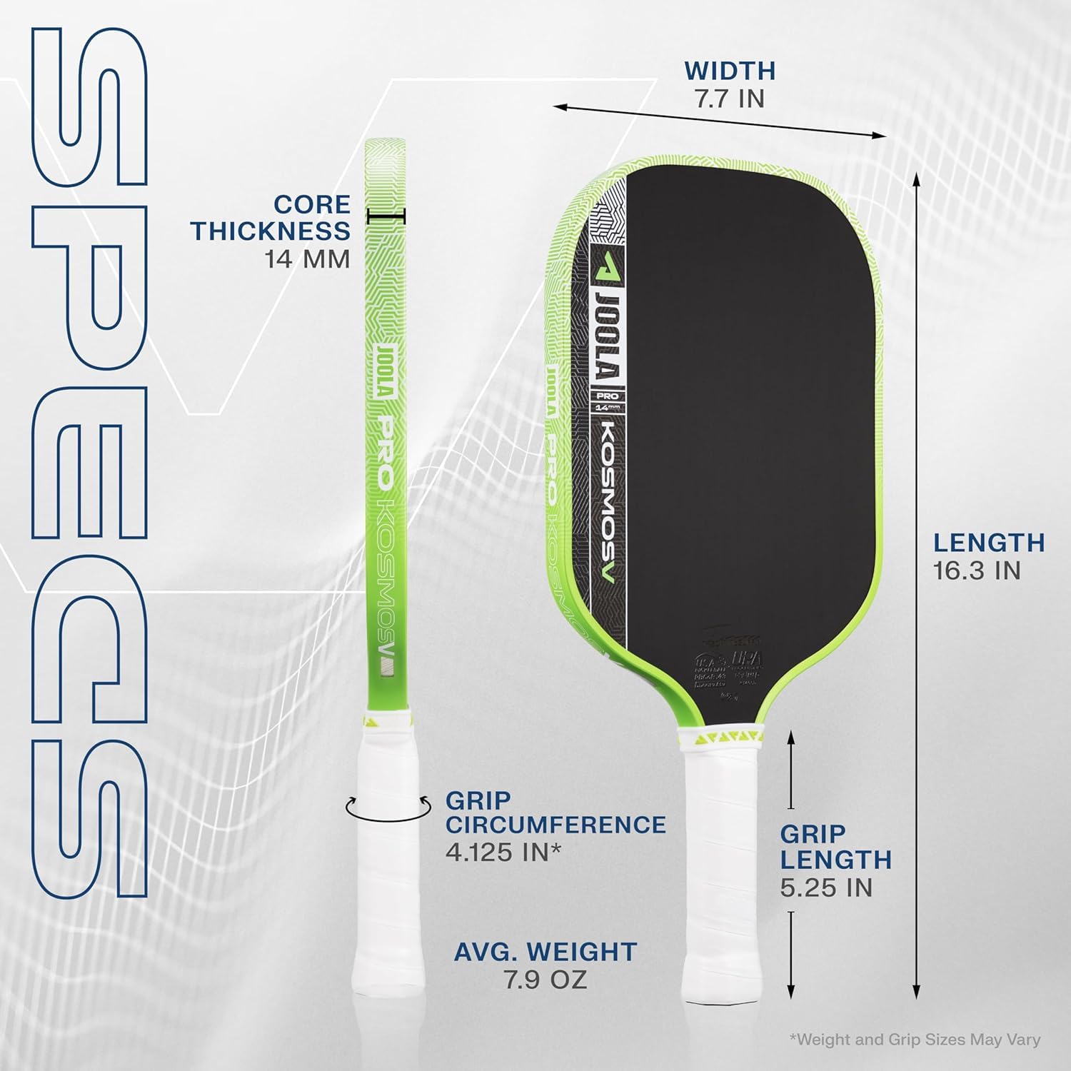 JOOLA Pro V Racchetta da Pickleball – Modelli Perseus/Scorpeus/Kosmos/Hyperion/Agassi/Graf – UPA-A e USAP